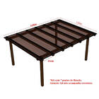 Kit Policarbonato Bronze 6mm 4,00m X 1,50m - Perfis Naturais