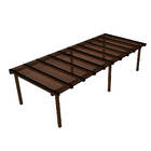 Kit Policarbonato Bronze 6mm 7,00m X 2,00m - Perfis Naturais