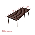 Kit Policarbonato Bronze 6mm 8,00m X 3,00m - Perfis Naturais