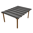 Kit Policarbonato Cinza Refletivo 6mm 4,00m X 3,00m - Perfis