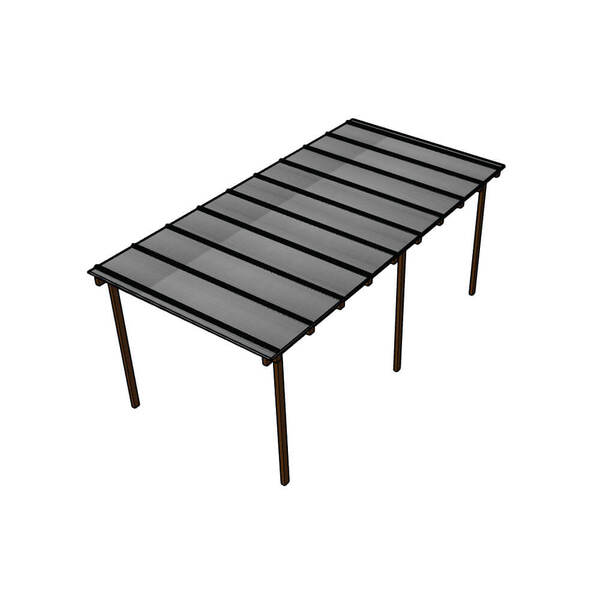 Kit Policarbonato Cinza Refletivo 6mm 6,00m X 3,00m - Perfis