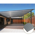 Kit Policarbonato Cinza Refletivo 6mm 8,00m X 2,00m - Perfis