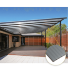 Kit Policarbonato Cinza Refletivo 6mm 8,00m X 3,00m - Perfis