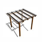 Kit Policarbonato Compacto Cristal 3mm 2,00m X 3,00m - Perfis