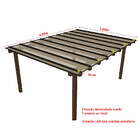 Kit Policarbonato Cristal 4mm 4,00m X 3,00m - Perfis Naturais