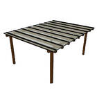 Kit Policarbonato Cristal 4mm 4,00m X 3,00m - Perfis Naturais