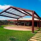 Kit Policarbonato Cristal 4mm 4,00m X 6,00m - Perfis Pretos