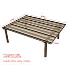 Kit Policarbonato Cristal 4mm 4,00m X 6,00m - Perfis Pretos