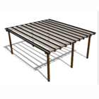 Kit Policarbonato Cristal 4mm 5,00m X 6,00m - Perfis Naturais