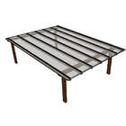 Kit Policarbonato Cristal 6mm 4,00m X 6,00m - Perfis Naturais