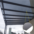 Kit Policarbonato Fume 3mm 4,00m X 3,00m - Perfis Naturais