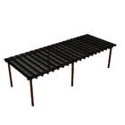 Kit Policarbonato Fume 4mm 12,00m X 2,00m - Perfis Naturais