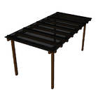 Kit Policarbonato Fume 4mm 4,00m X 1,00m - Perfis Naturais