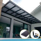 Kit Policarbonato Fume 4mm 5,00m X 6,00m - Perfis Naturais