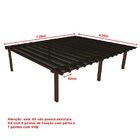 Kit Policarbonato Fume 4mm 7,00m X 4,00m - Perfis Naturais