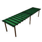 Kit Policarbonato Verde 4mm 8,00m X 3,00m - Perfis Naturais