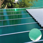 Kit Policarbonato Verde 6mm 6,00m X 6,00m - Perfis Naturais