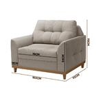 Kit Poltrona 2 Unidades Living 1.0 Linho Bege Verona Luapa Es