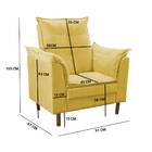 Kit Poltrona Amamentação Ariel Amarelo E Cômoda Sapateira Fro