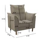 Kit Poltrona Amamentação Ariel Cappuccino E Cômoda Sapateira