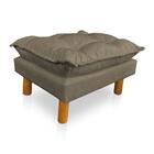 Kit Poltrona Amamentação Sara + Puff Suede Capuccino Dal Poz