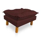 Kit Poltrona Amamentação Sara + Puff Suede Marsala Dal Poz Es