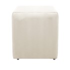 Kit Poltrona Catar E Puff Dado Corano Bege - Amarena Móveis