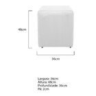 Kit Poltrona Catar E Puff Dado Corano Branco - Amarena Móveis