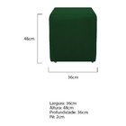 Kit Poltrona Catar E Puff Dado Suede Verde - Amarena Móveis