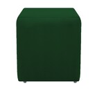 Kit Poltrona Catar E Puff Dado Suede Verde - Amarena Móveis