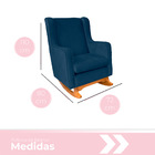 Kit Poltrona De Amamentação Com Balanço E 01 Puff Hope Para Q