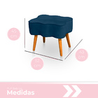 Kit Poltrona De Amamentação Com Balanço E 01 Puff Hope Para Q