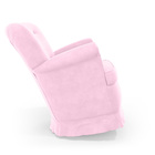 Kit Poltrona De Amamentação Pandora E Izar Z-021 Sued Rosa Be