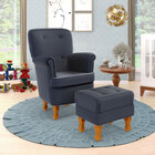 Kit Poltrona De Amamentação Pandora E Puff Canis A-019 Couro