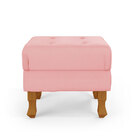 Kit Poltrona De Amamentação Pandora E Puff Canis A-044 Couro