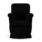 Kit Poltrona De Amamentação Pandora E Quasar Z-005 Sued Preto