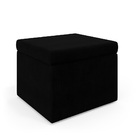 Kit Poltrona De Amamentação Pandora E Quasar Z-005 Sued Preto