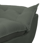 Kit Poltrona Decorativa + Puff Redondo Luxo Descanso Salão De