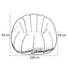 Kit Poltrona Decorativa C/puff E Almofada Concha Veludo Bege