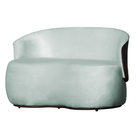 Kit Poltrona E 1 Namoradeira Orgânica Decorativa Beatriz Velu