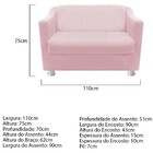 Kit Poltrona E Namoradeira Catar Corano Rosa Bebê - Amarena M