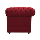 Kit Poltrona E Namoradeira Chesterfield Ana Suede Vermelho -