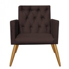 Kit Poltrona E Namoradeira Nina Capitonê Sala De Estar Recepç