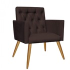 Kit Poltrona E Namoradeira Nina Capitonê Sala De Estar Recepç