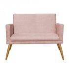 Kit Poltrona E Namoradeira Nina Rodapé Sala De Estar Recepção