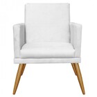 Kit Poltrona E Namoradeira Nina Rodapé Sala De Estar Recepção