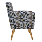 Kit Poltrona E Namoradeira Nina Rodapé Sala De Estar Recepção