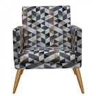 Kit Poltrona E Namoradeira Nina Rodapé Sala De Estar Recepção