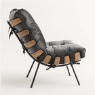 Kit Poltrona E Puff Costela Decorativa Sala De Estar Suede Ci