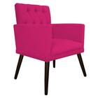 Kit Poltrona E Puff Fernanda Suede Pink